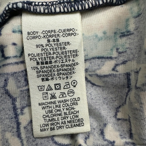 MARKET & SPRUCE STICH FIX Boho Maxi Skirt S Teal Medallion Hippie Tribal Coastal - Picture 9 of 9